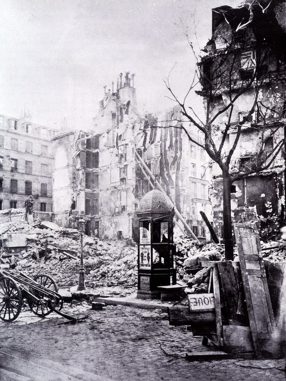 Pariisin suuret teokset: Rue Royalin ja Rue du Fbg St Antoinen kulma tekijältä Unknown photographer