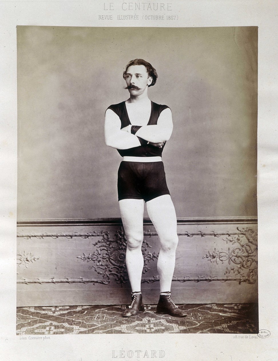Voimistelija Jules Leotard - "" Centauressa"" lokakuussa 1867, Pariisin kaupunki. tekijältä Unknown photographer