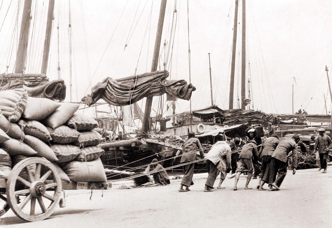 Hongkongin satama noin 1880. tekijältä Unknown photographer