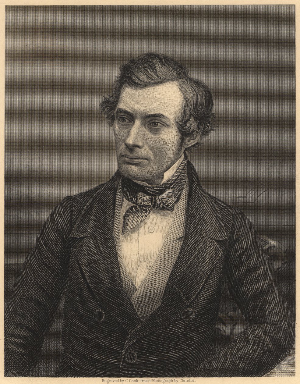 Thomas Graham (1805-1869) skotlantilainen kemisti, joka loi fysikaalisen kemian perustan, noin 1860 (kaiverrus). tekijältä Unknown photographer