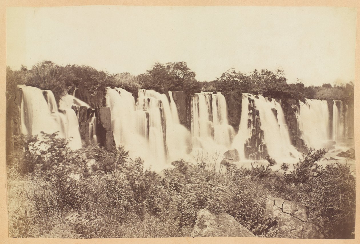 Umgeni Falls, Natalin maakunta, Etelä-Afrikka, noin 1882 tekijältä Unknown photographer