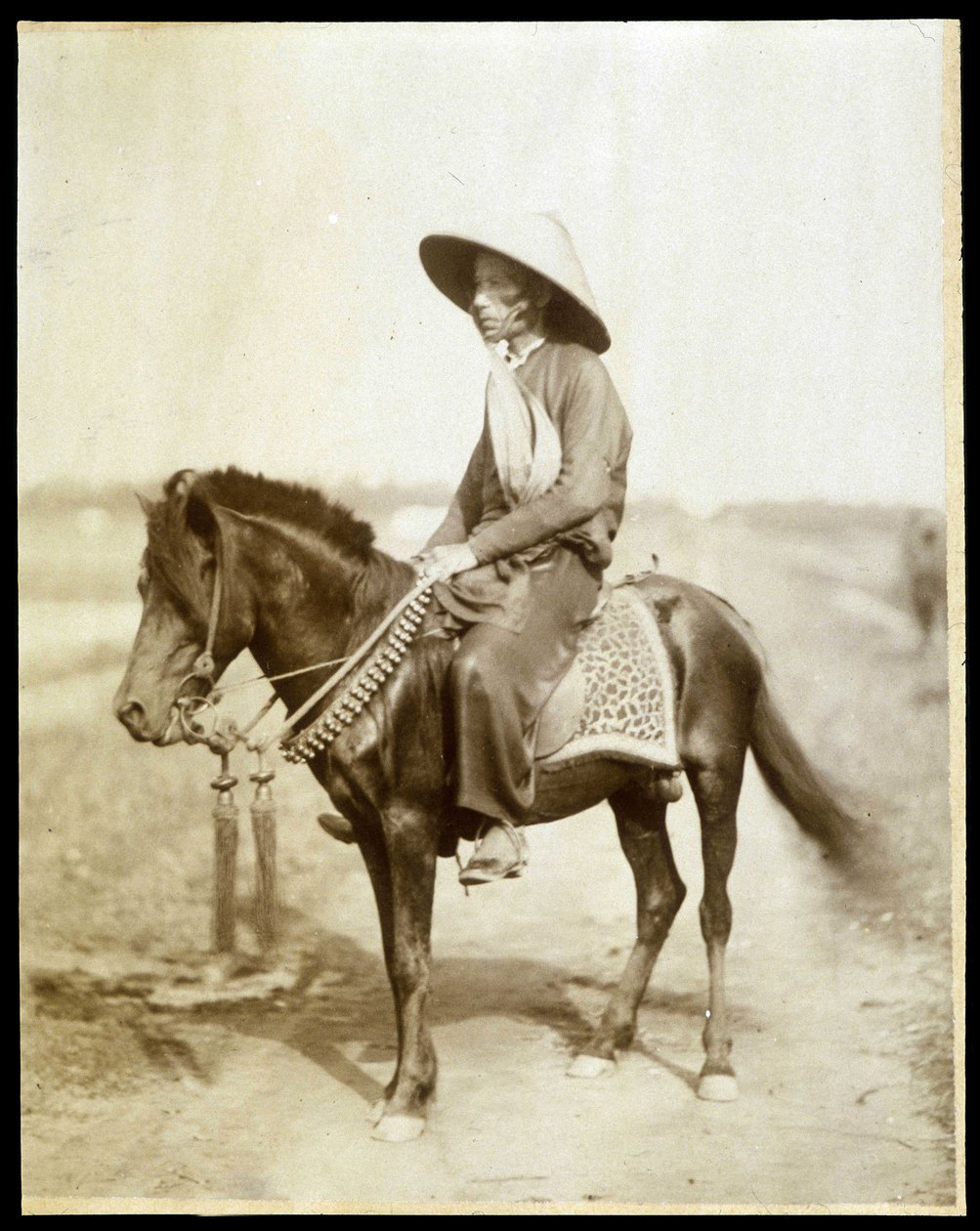 Vietnamilainen ratsastaja, 1800-luvun loppu. tekijältä Unknown photographer