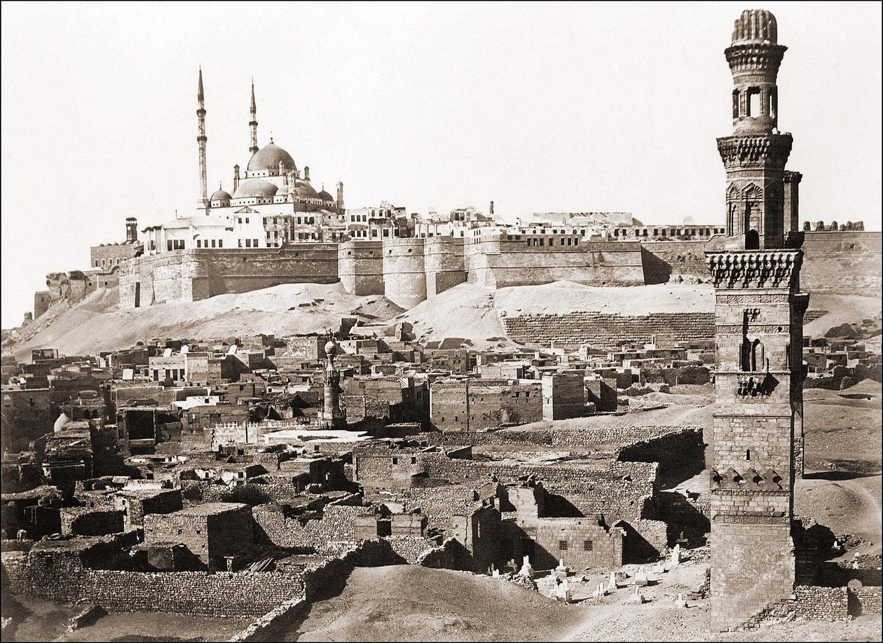 Näkymä Kairosta, valokuva noin 1870. tekijältä Unknown photographer