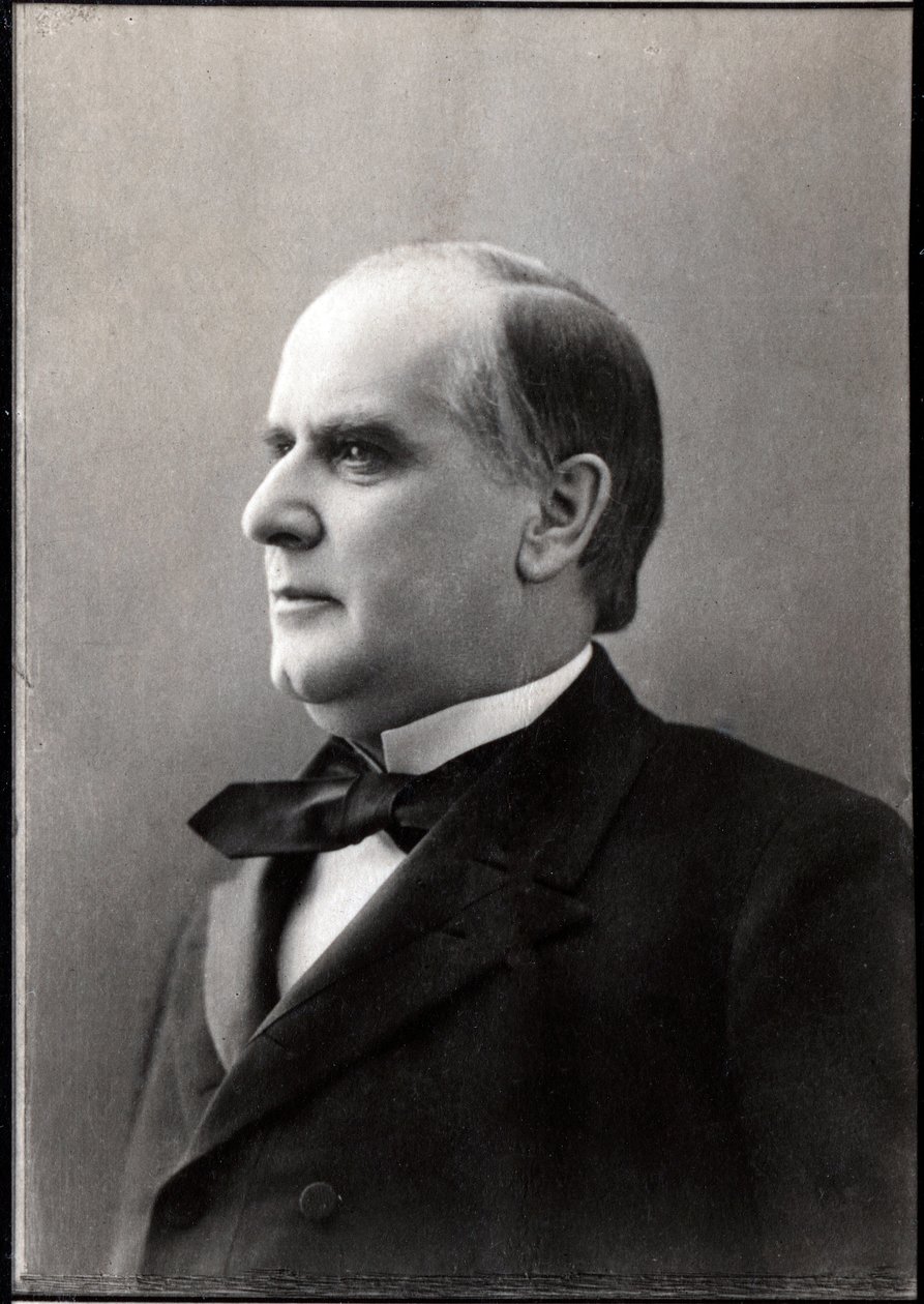 WILLIAM McKinley (1843-1901), Yhdysvaltain 25. presidentti - William Mac Kinley (Mac-Kinley tai McKinley) muotokuva tekijältä Unknown photographer