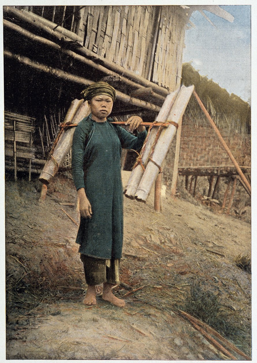 Vesisäiliö Tonkinissa, Vietnamissa, noin 1898 - valokuvaus tekijältä Unknown photographer