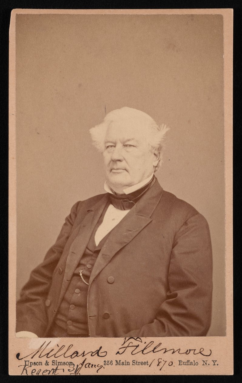 Millard Fillmoren muotokuva 1800-1874, 4. tammikuuta 1870. tekijältä Upson and Simson