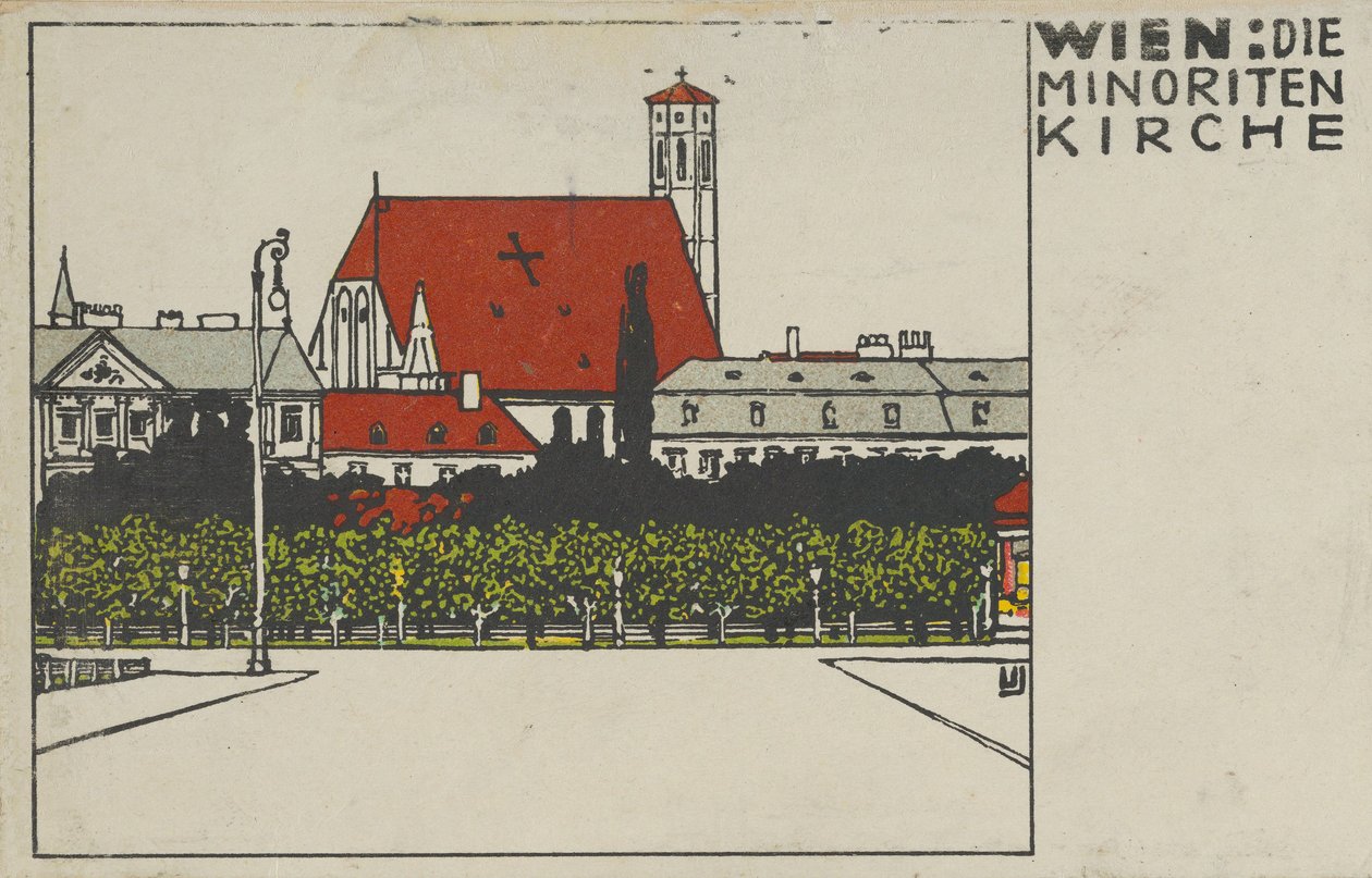 Wien: Minorite Church Wien: Minorite Church, 1908. tekijältä Urban Janke