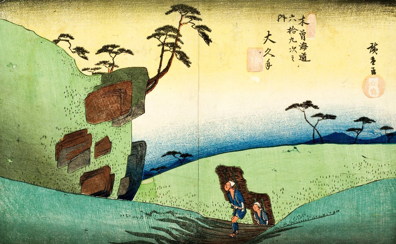 Puuleikkaus tekijältä Utagawa Hiroshige