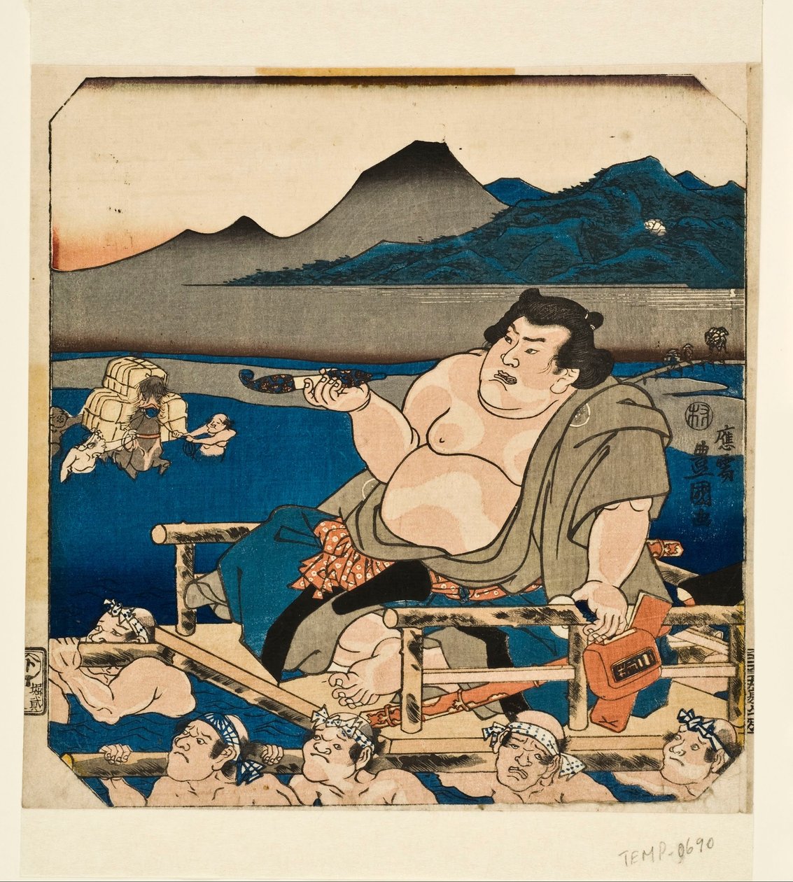 Puuleikkaus tekijältä Utagawa Kunisada