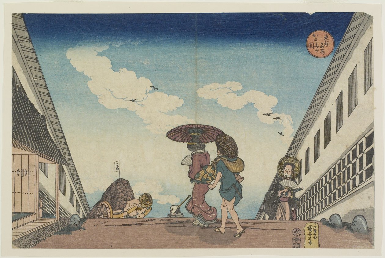 Kasumigaseki, 1830-1837 tekijältä Utagawa Kuniyoshi