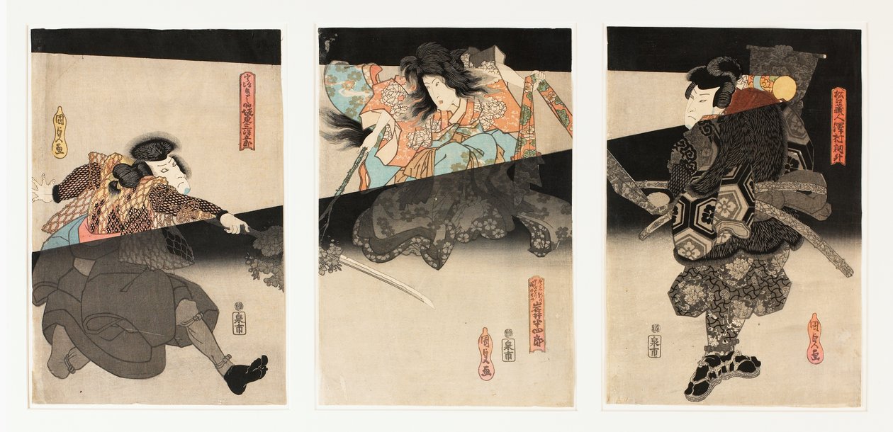 Cherry Spirit Triptyykki tekijältä Utagawa (1786-1865) Kunisada