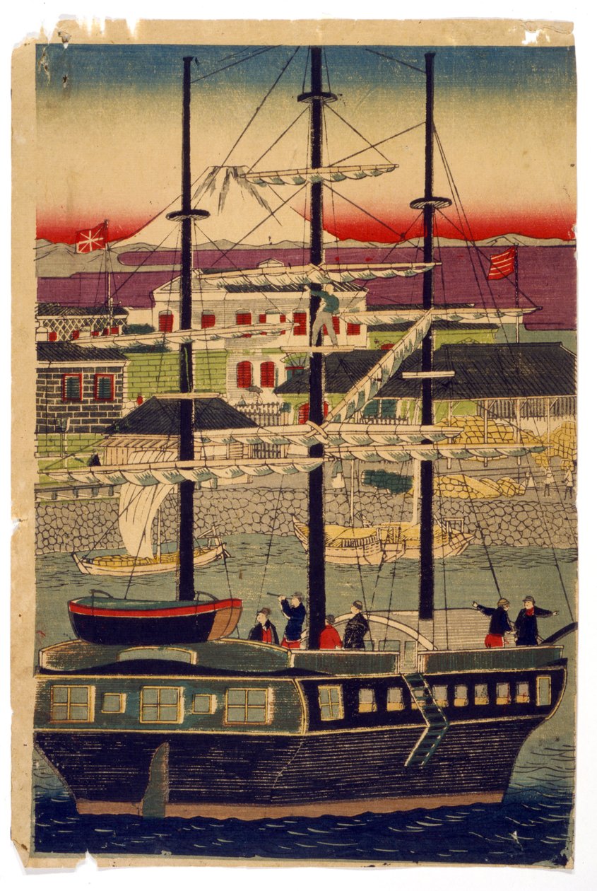 Kioton satama, Japani tekijältä Utagawa (1786 1865) Kunisada
