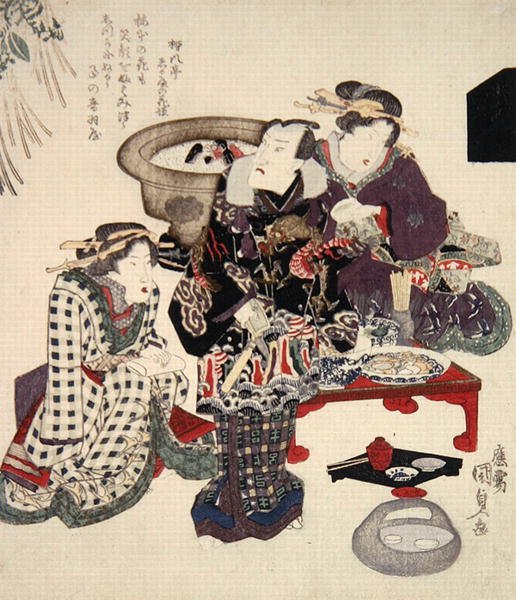 Otawaya (Onoe Kikugoro) Umemotossa, n. 1825 (värillinen puupalikkaprintti) tekijältä Utagawa Kunisada
