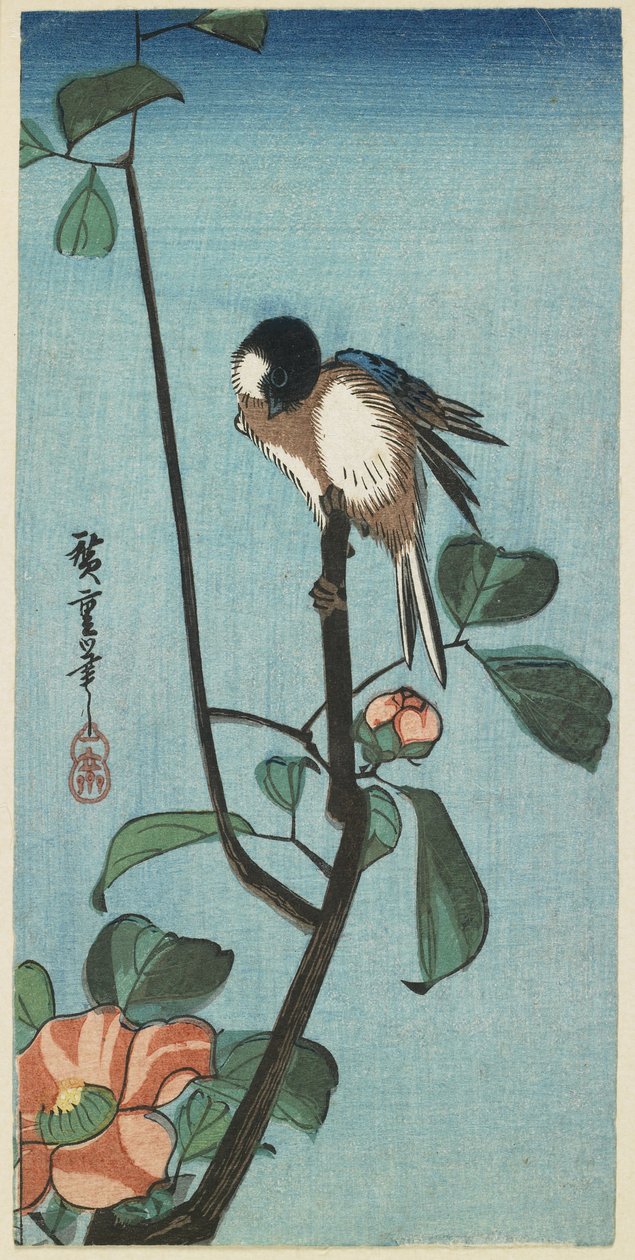 (Tithiiri Cameliassa), 1830-1858 tekijältä Utagawa Hiroshige