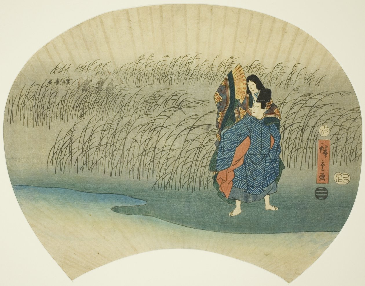 Pariskunta karkaa, Tales of Isen Akutagawa-jaksosta tekijältä Utagawa Hiroshige