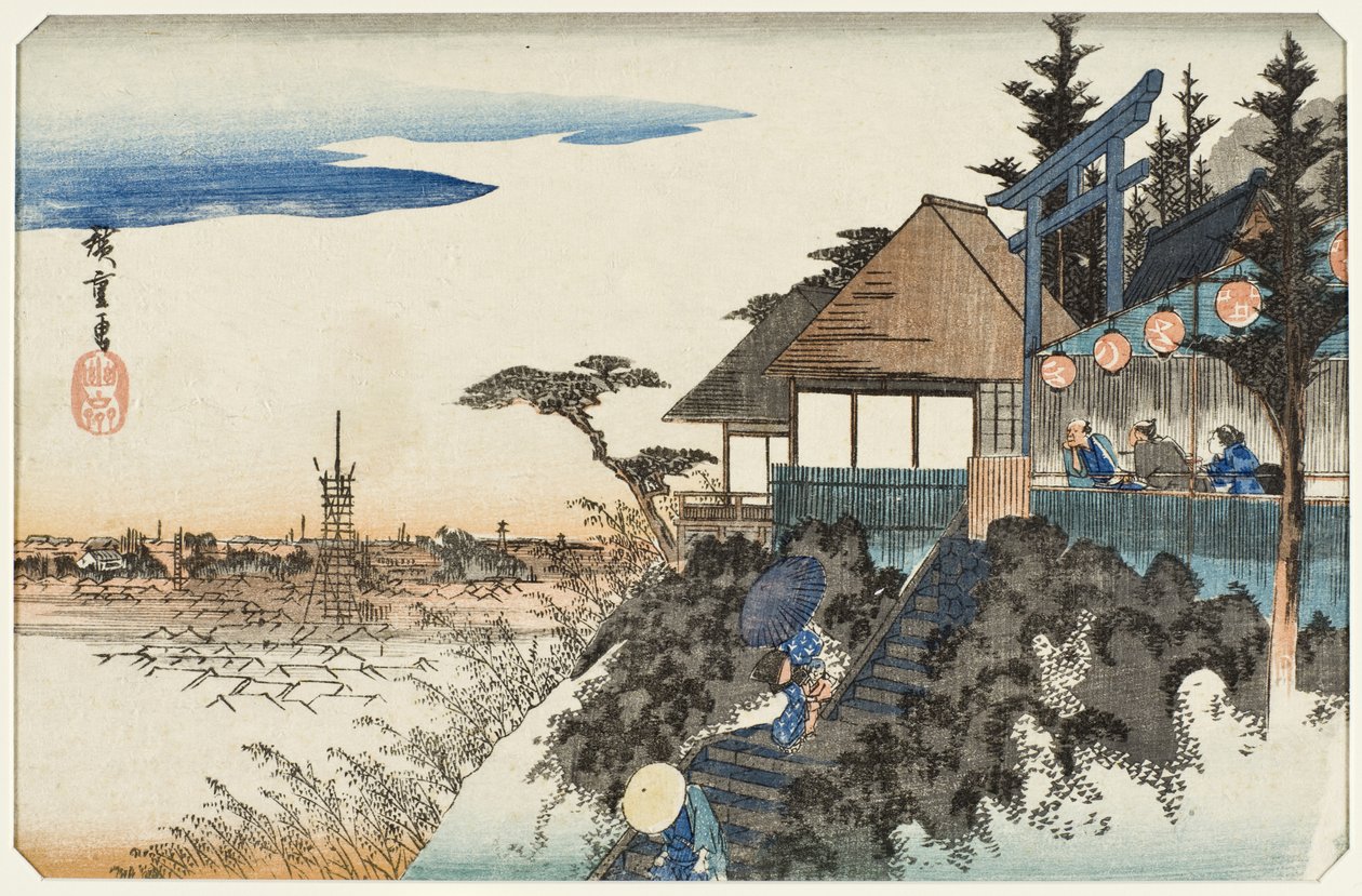 Kanda Myōjin -pyhäkön itärinne tekijältä Utagawa Hiroshige