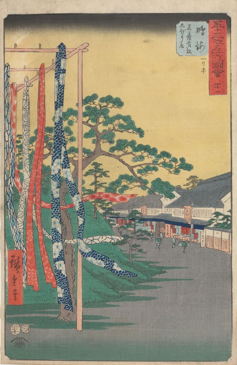 53 aseman kuuluisat nähtävyydet tekijältä Utagawa Hiroshige