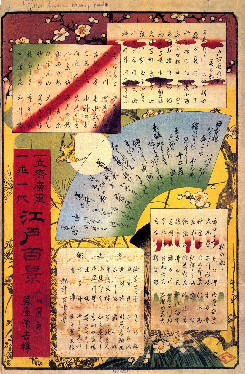 Hiroshige, Sisällysluettelo tekijältä Utagawa Hiroshige