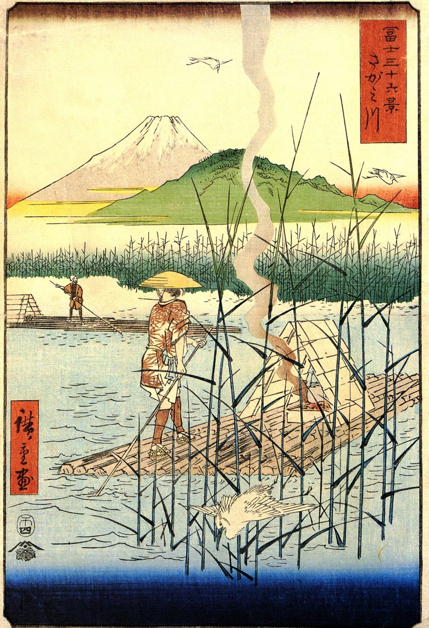 Hiroshige, Sagami-joki tekijältä Utagawa Hiroshige