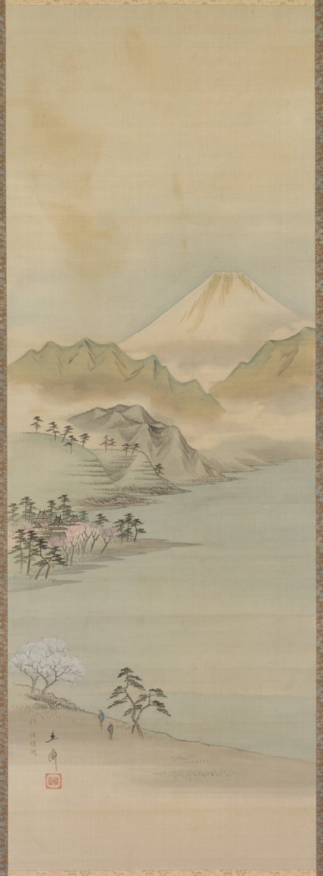 Suwa-järvi tekijältä Utagawa Hiroshige