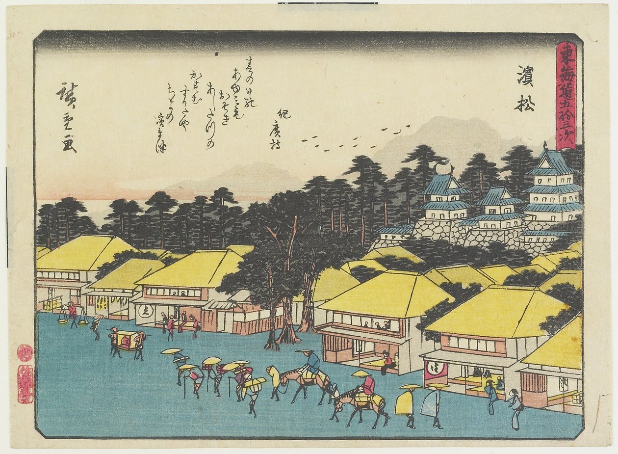 Mamamatsu, 1837-1844 tekijältä Utagawa Hiroshige