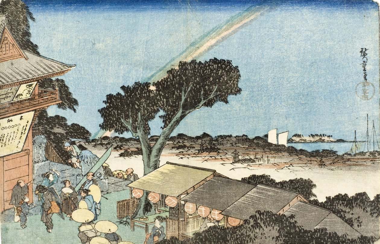 Atago-vuoren huipulla Shibassa tekijältä Utagawa Hiroshige