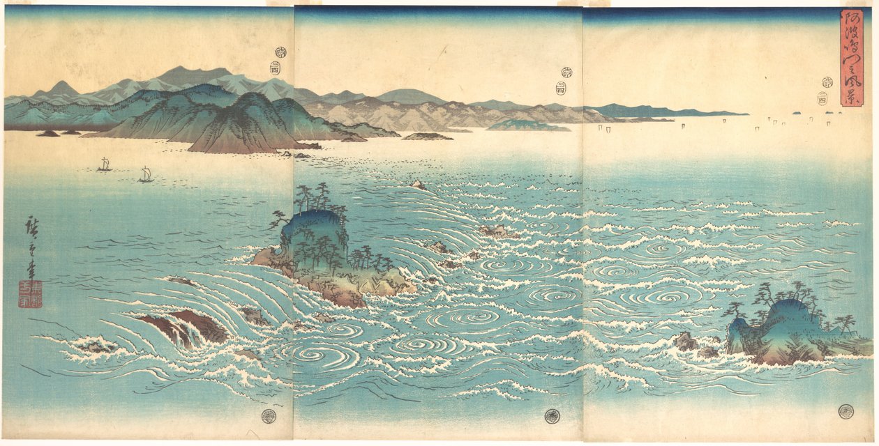 Naruton kosket tekijältä Utagawa Hiroshige