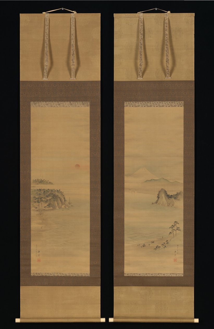 Shichirigahama und Enoshima tekijältä Utagawa Hiroshige