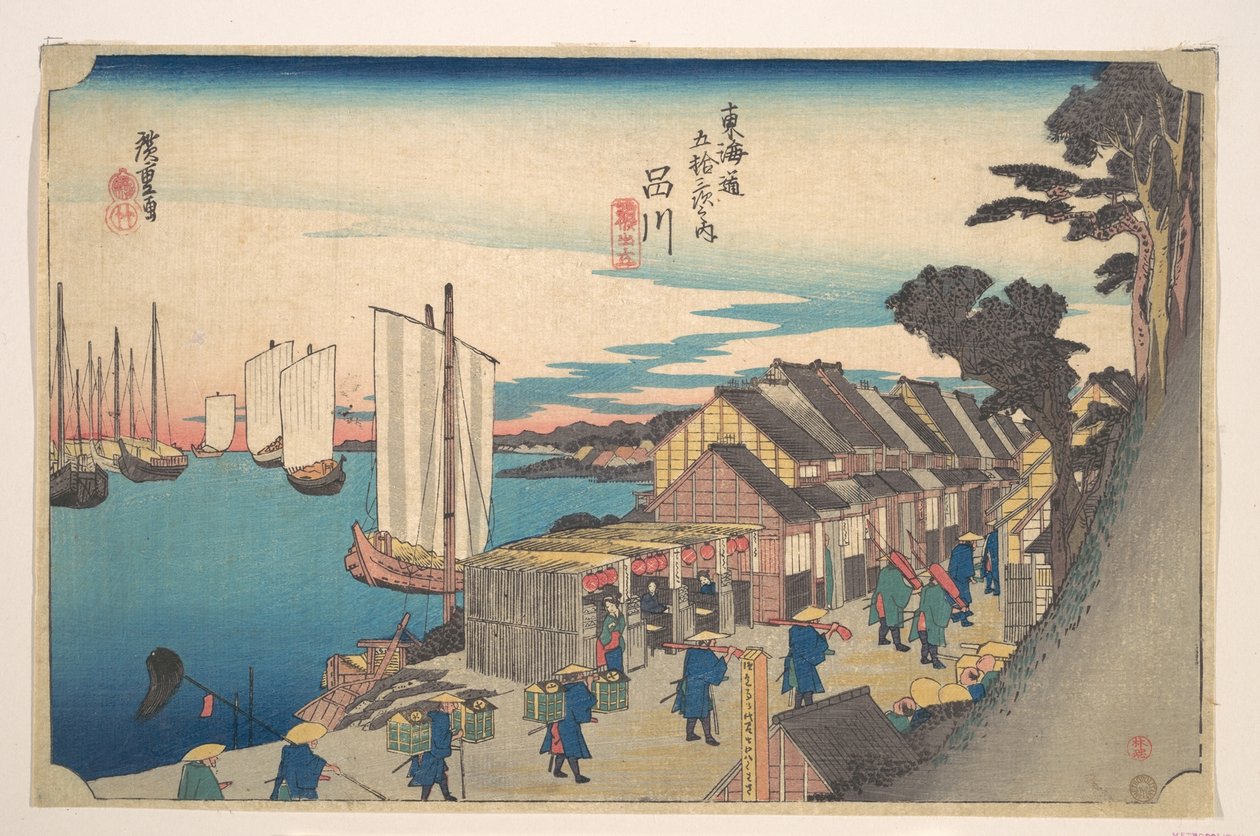 Shinagawa; Shoko Detachi tekijältä Utagawa Hiroshige