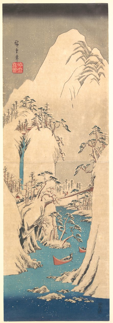 Luminen rotko tekijältä Utagawa Hiroshige