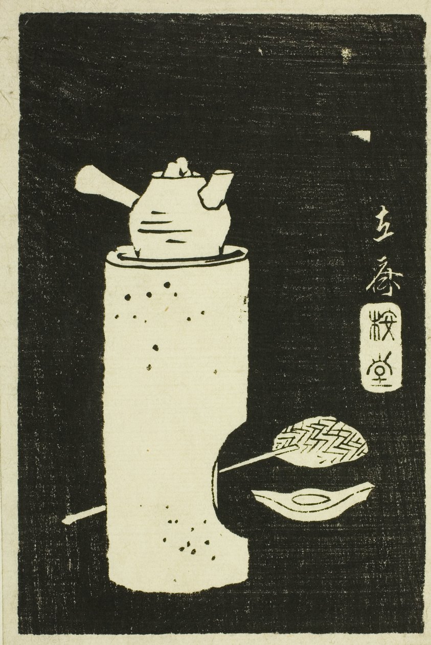 Vedenkeitin, osio arkista sarjasta "Provinssien näkymien kivihieronnan peili" (Kohon meihitsu ishizuri kagami) tekijältä Utagawa Hiroshige