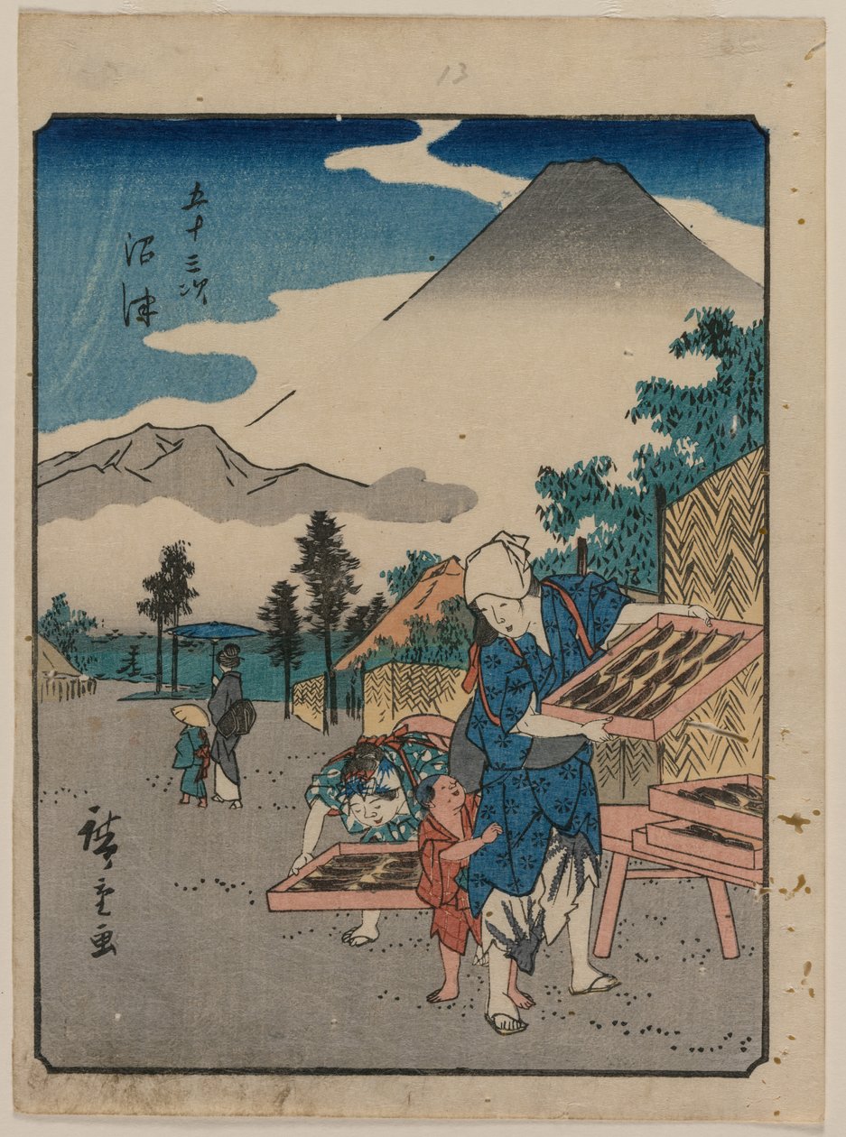 Tokaidon viisikymmentäkolme asemaa: Numazu tekijältä Utagawa Hiroshige