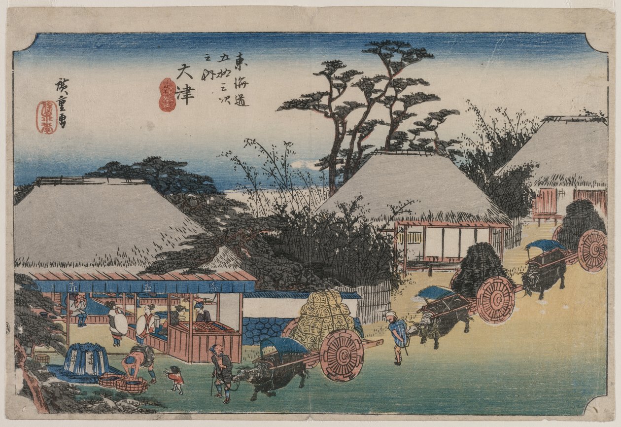 Tokaidon viisikymmentäkolme asemaa: Otsu tekijältä Utagawa Hiroshige