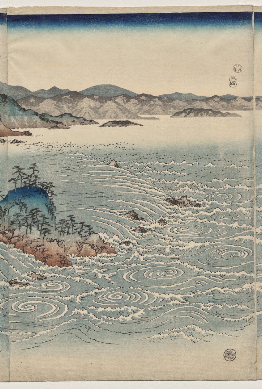 Awan pyörteet tekijältä Utagawa Hiroshige