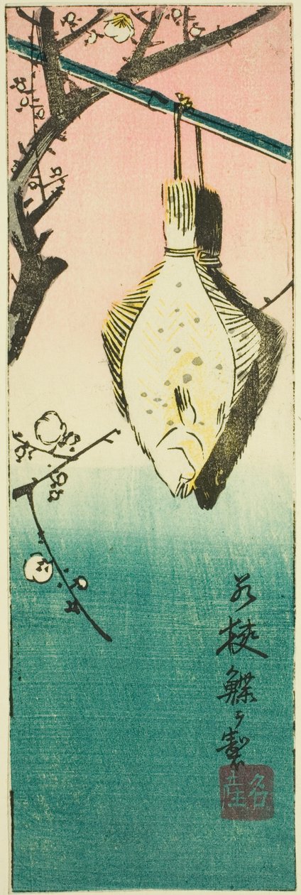 Wakasa, osa arkista nro. 10 sarjasta "Cutout Pictures of the Provinces (Kunizukushi harimaze zue)" tekijältä Utagawa Hiroshige