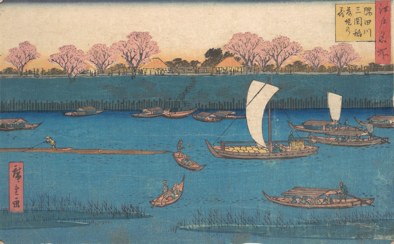 Sumida-joen makuretki. tekijältä Utagawa Hiroshige II