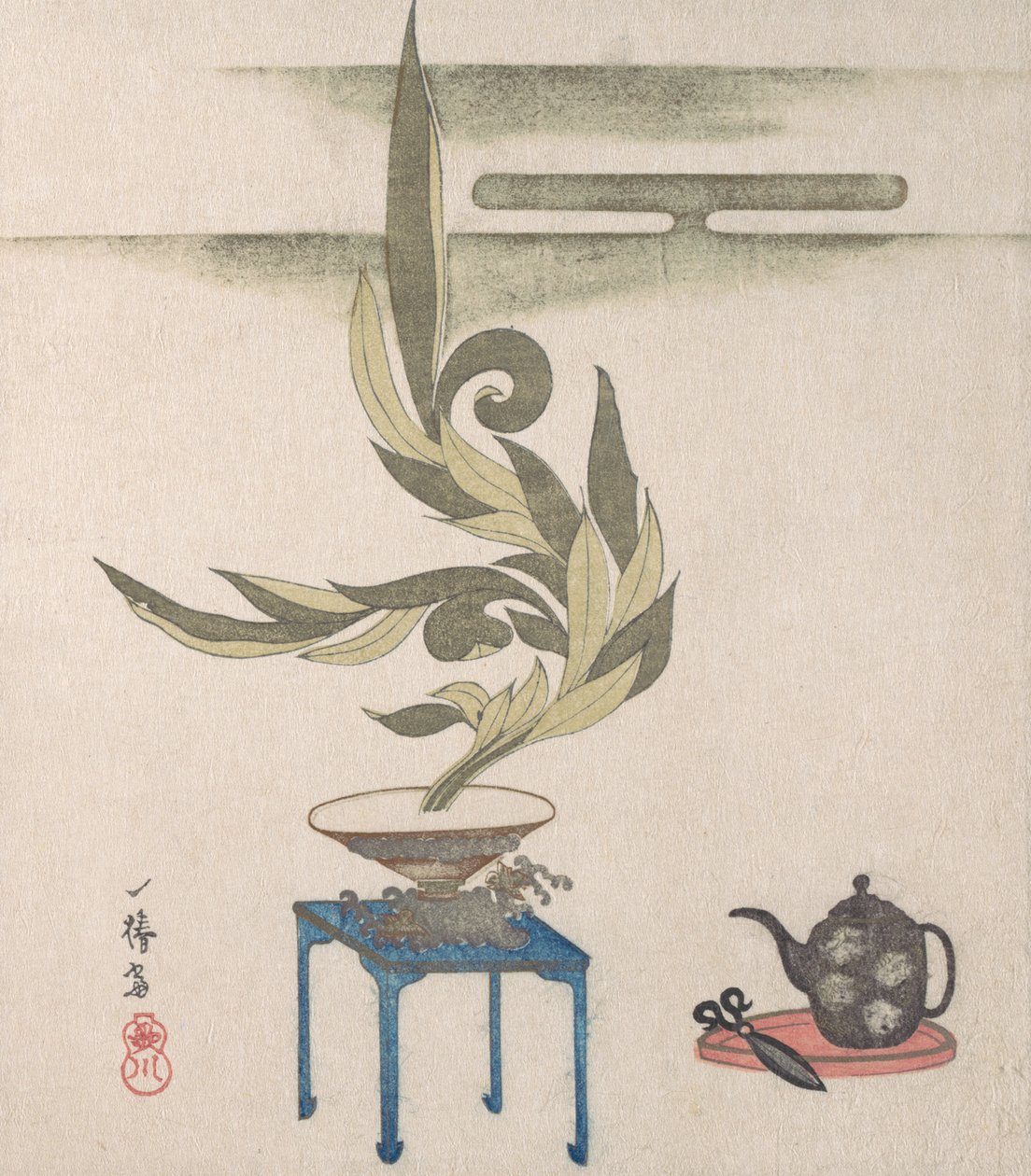 Kukka-asetelma, 1800-luku. tekijältä Utagawa Itchinsai
