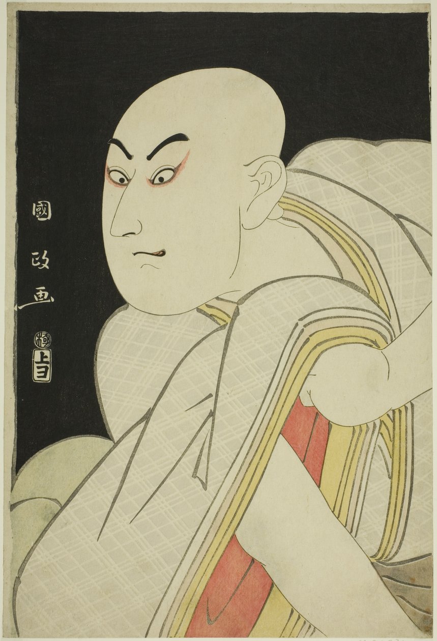 Näyttelijä Sawamura Sojuro lll maallikkopappina Kiyomorina tekijältä Utagawa Kunimasa