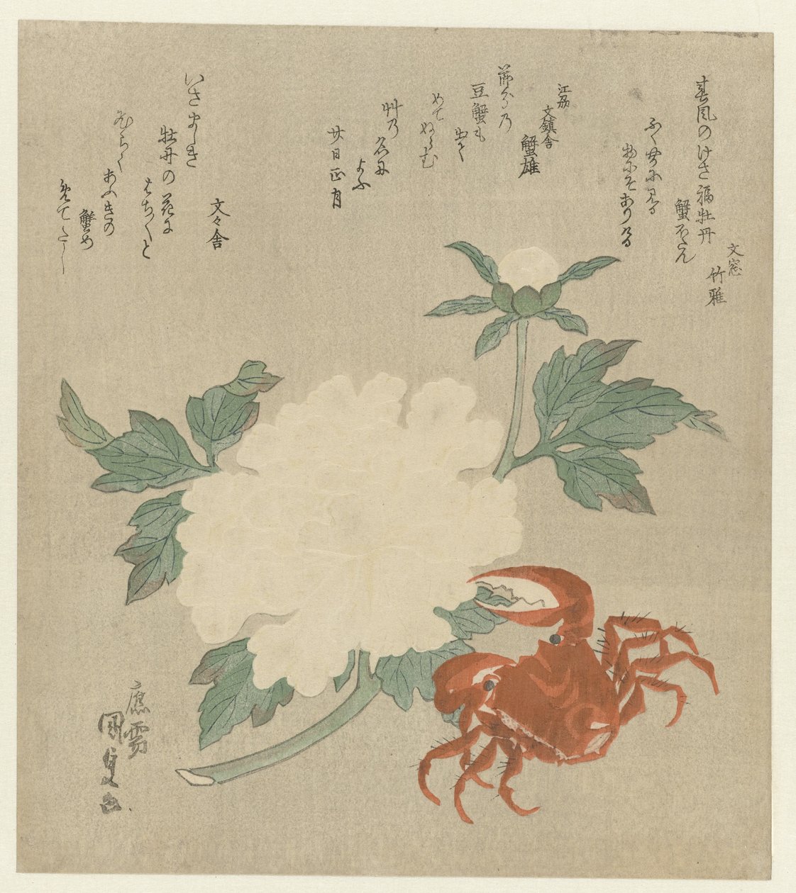 Pioni rapuilla tekijältä Utagawa Kunisada (I)