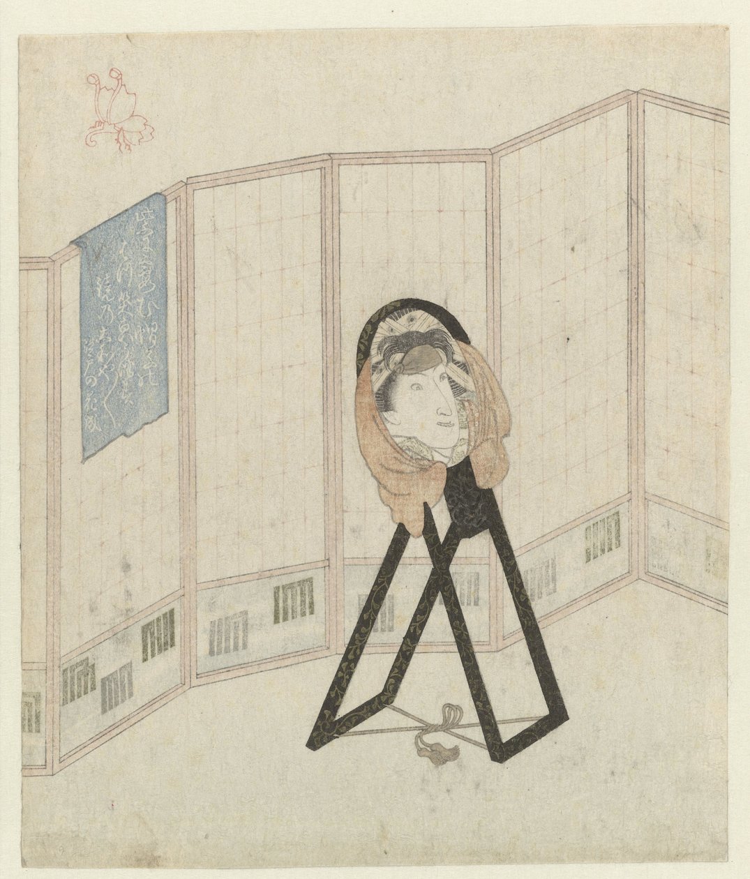 Peili huoneenjakajassa tekijältä Utagawa Kunisada (I)