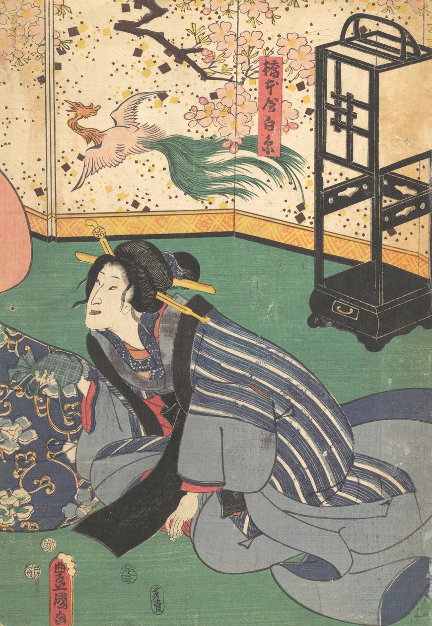Printti, 1800-luku, 1800-luku. tekijältä Utagawa Kunisada