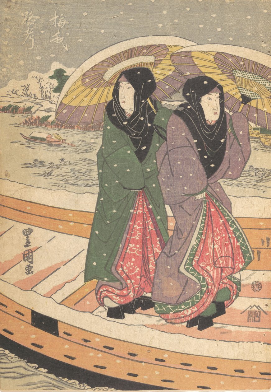 Printti, 1800-luku, 1800-luku. tekijältä Utagawa Kunisada