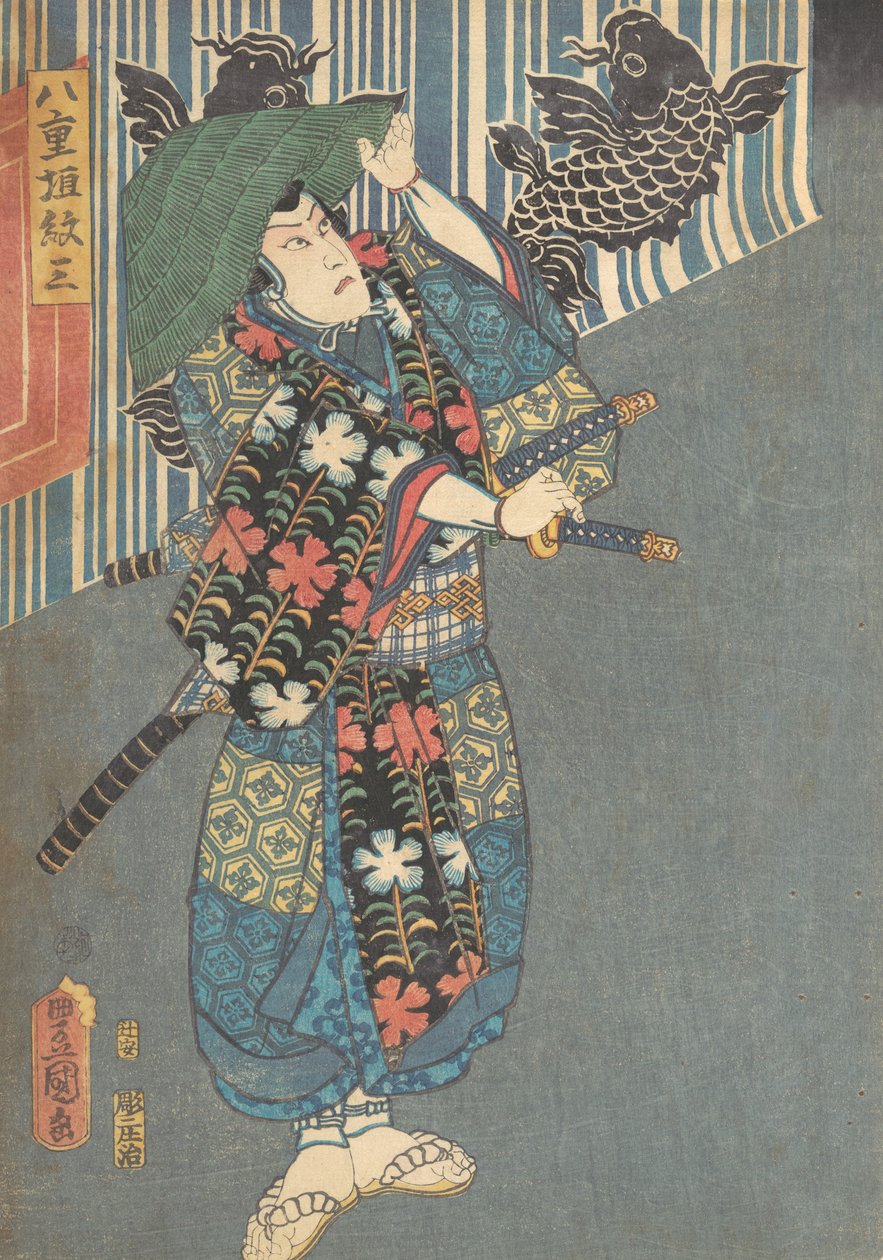 Printti, 1800-luku, 1800-luku. tekijältä Utagawa Kunisada