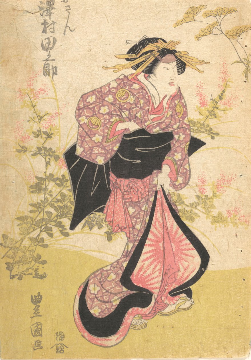 Printti, 1800-luku, 1800-luku. tekijältä Utagawa Kunisada