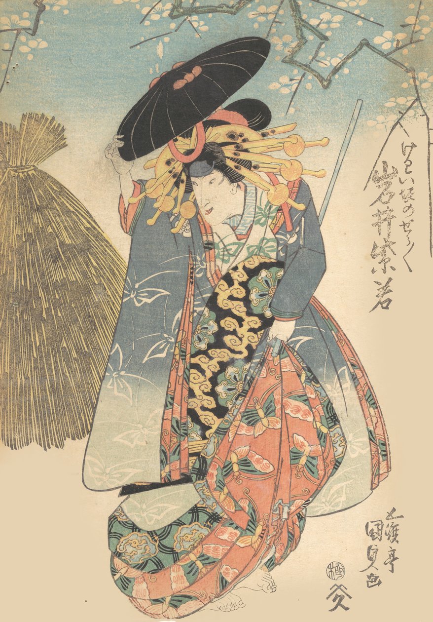 Printti, 1800-luku, 1800-luku. tekijältä Utagawa Kunisada