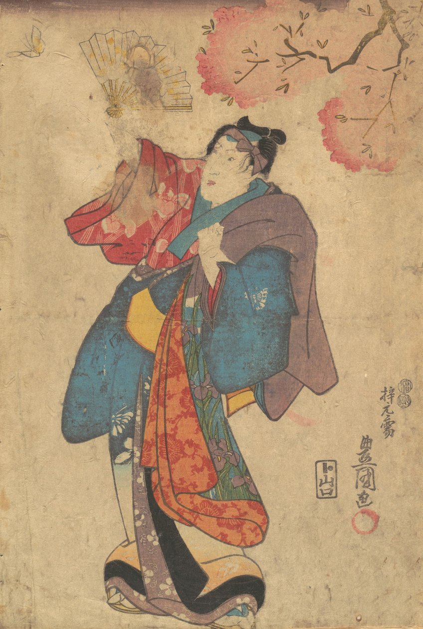 Printti, 1800-luku, 1800-luku. tekijältä Utagawa Kunisada