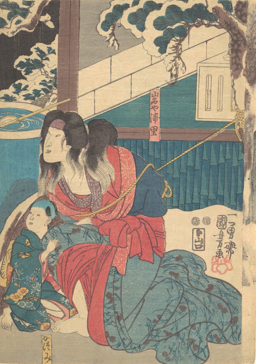 Printti, 1800-luku, 1800-luku. tekijältä Utagawa Kunisada