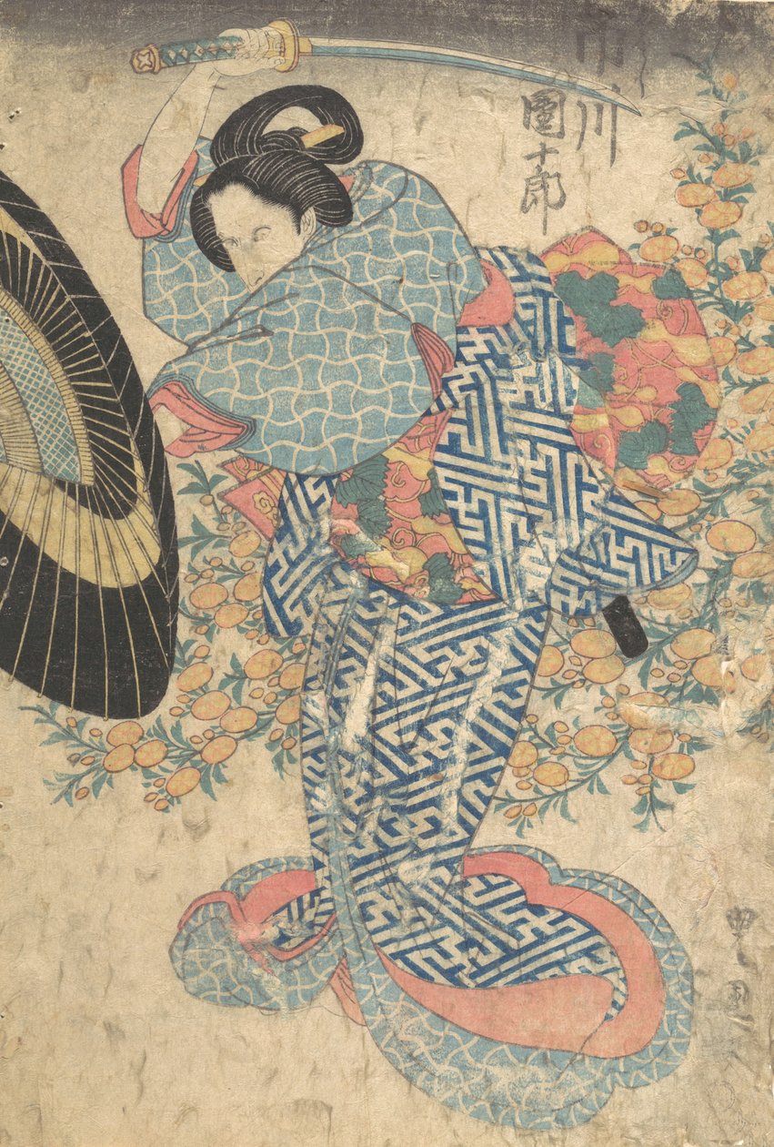 Printti, 1800-luku, 1800-luku. tekijältä Utagawa Kunisada