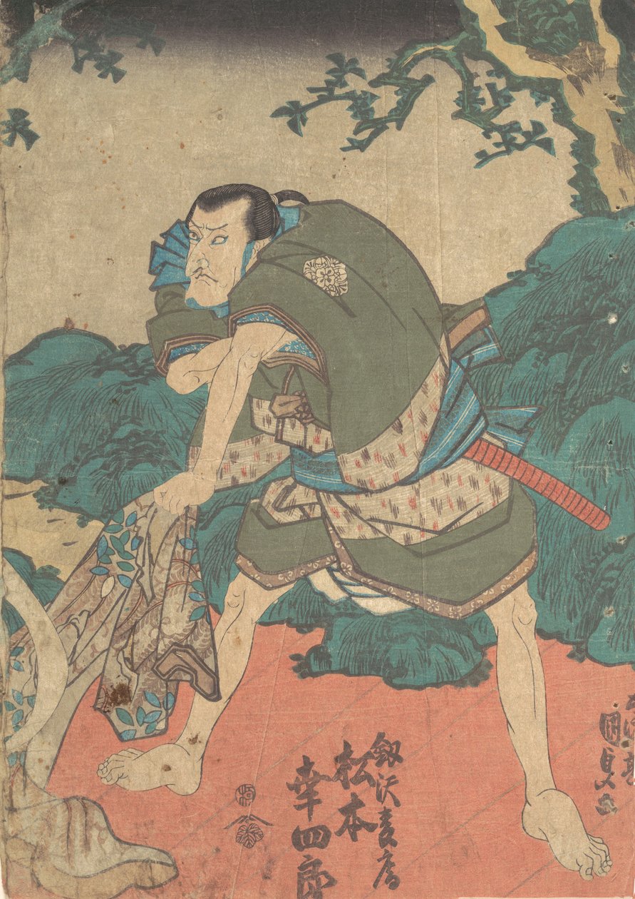 Printti, 1800-luku, 1800-luku. tekijältä Utagawa Kunisada