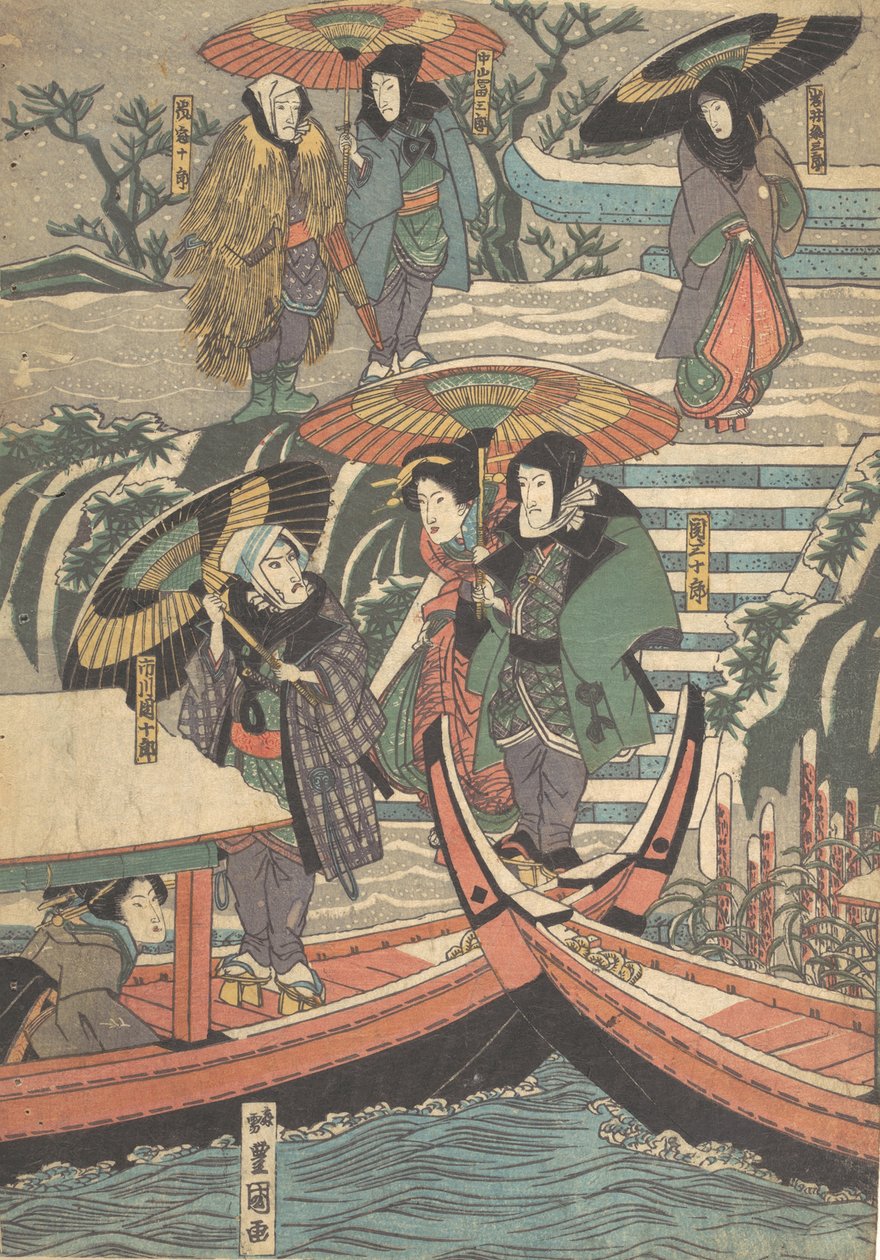 Printti, 1800-luku, 1800-luku. tekijältä Utagawa Kunisada